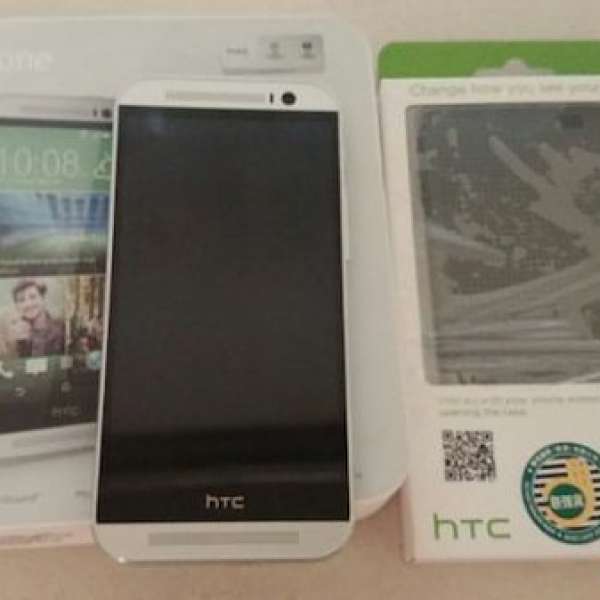 HTC One M8 行貨銀色 95%新 16gb 有盒有單