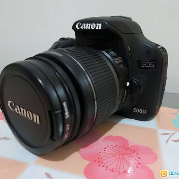 行貨無花 Canon EOS 500D Body + Kit Lens(EF-S 18-55mm f/3.5-5.6 IS) + 配件