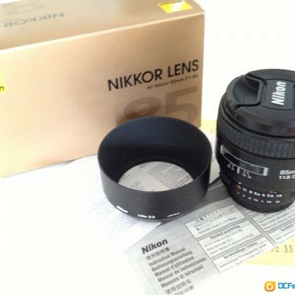 Nikon 85mm f1.8d 95%new