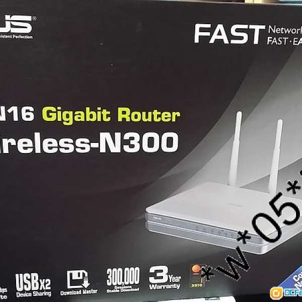 ASUS RT-N16 Gigabit Router 多功能路由器 (配置了超高速的運算處理器 及128MB DDR2...
