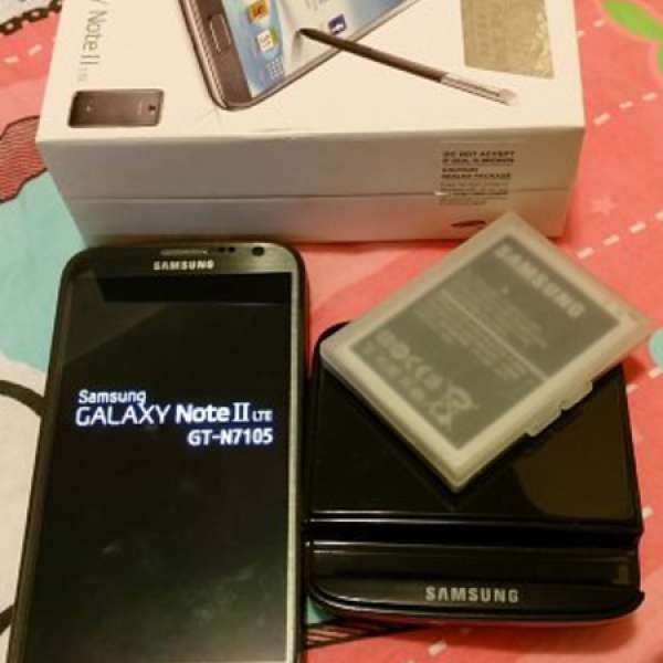 二手 Samsung Galaxy Note2 Lte 灰色有盒有單行貨