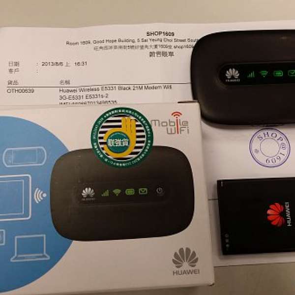 華為 Huawei E5331 Pocket WIFI ..