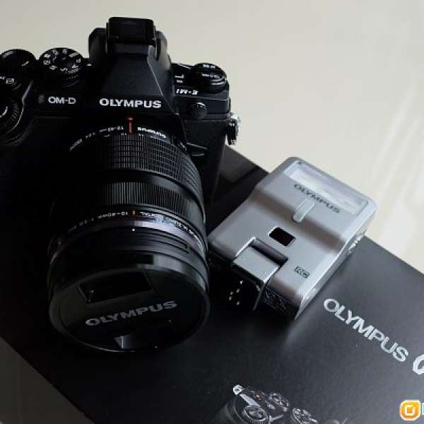 Olympus E-M1 EM1 12-40 f/2.8 Kit Set + FL-300R 閃燈 + MMF-3 Adapter