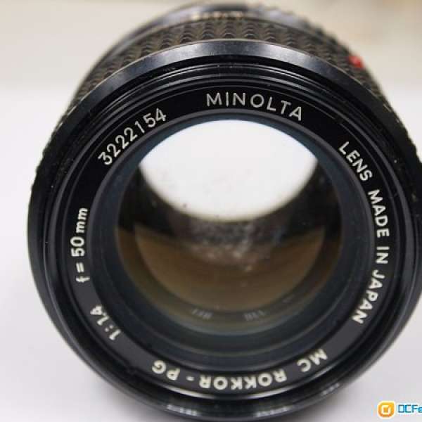 Minolta 50mm 1.4 MC Rokkor 萬能達舊鏡