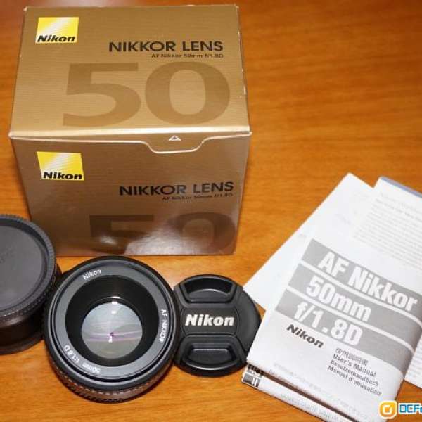 Nikon AF Nikkor 50mm f/1.8D 連 NEX 轉接環