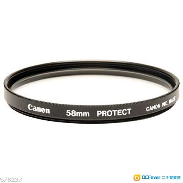 Canon 58mm filter 99% New(只check過鏡頭一次）