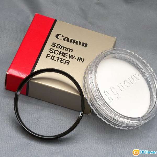 Canon 58mm UV Filter (98%New)