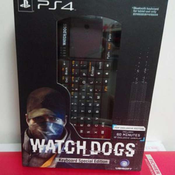 ps4 watch dogs 英文行版 keyboard limited edition 齊code