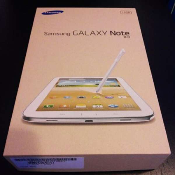 出售未開盒Samsung GALAXY Note 8.0 LTE GT-N5120 White 行貨 跟正單保養