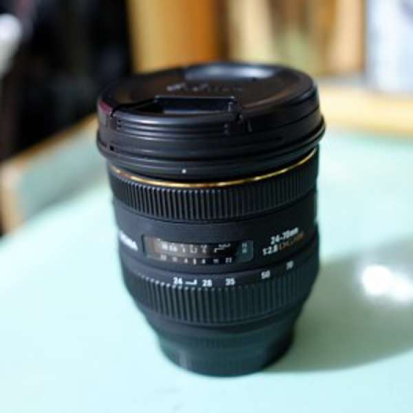 90% new Sigma 24-70mm F2.8 IF EX DG HSM for Canon 行保養已過