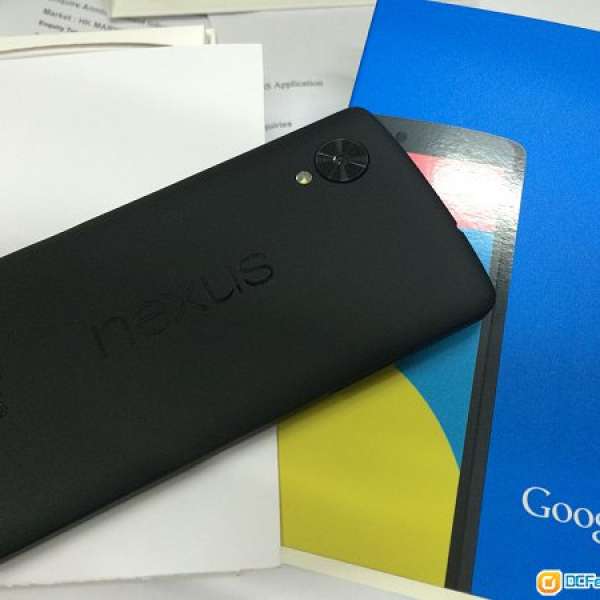 92% new 黑色 Google Nexus 5 32GB 香港行貨 BLACK