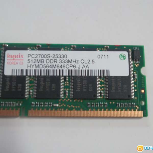 Hynix Notebook RAM PC2700 333mhz DDR1 512MB