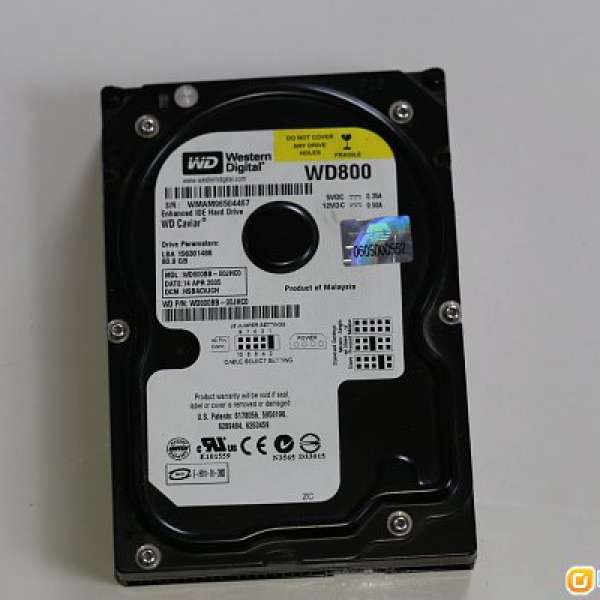 Western Digital WD 80GB IDE Harddisk