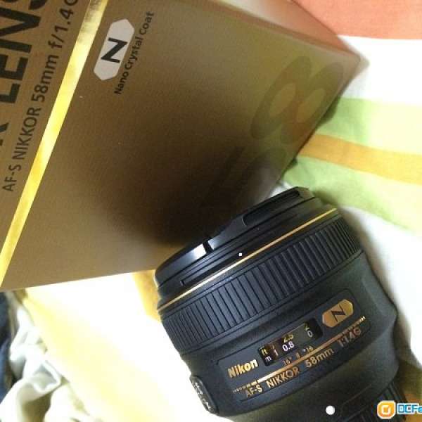 Nikon AF-S 58 1.4 G ((仲有11個月保養))