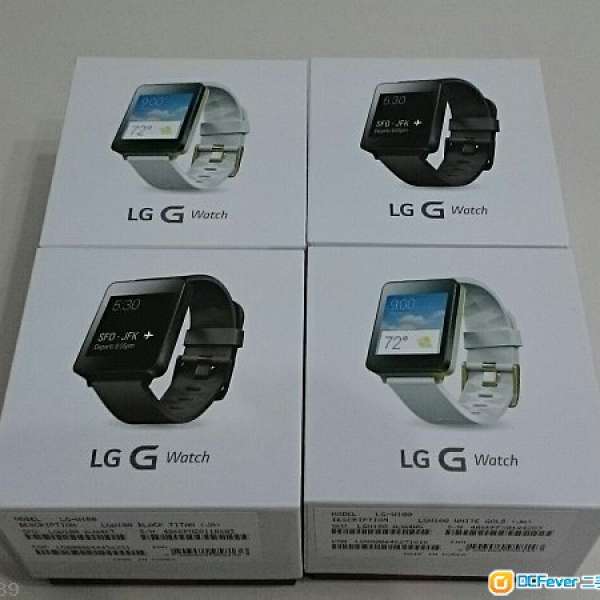 全新 LG G Watch 黑色/白色