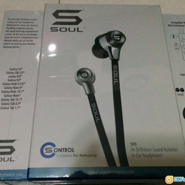 現貨全新Soul SH9BLK (SL99 Android版) in-ear headphone