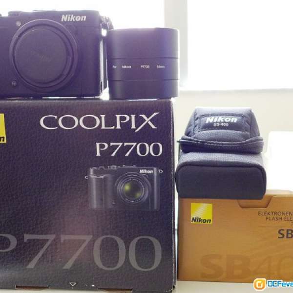 >95%新 Nikon Coolpix P7700 + SB400閃+OMNI-BOUNCE專用柔光罩+金屬接環