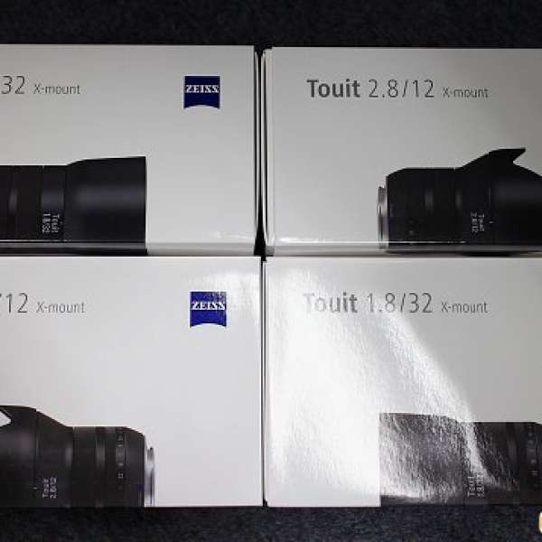 全新 Zeiss Touit 32mm F1.8 12mm F2.8 Fujifilm 雙鏡套裝