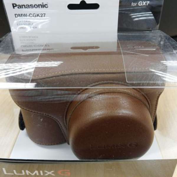 Panasonic Lumix GX7 全新原裝相機皮套 DMW-CGK27 啡色 (非DMW-CGK22)