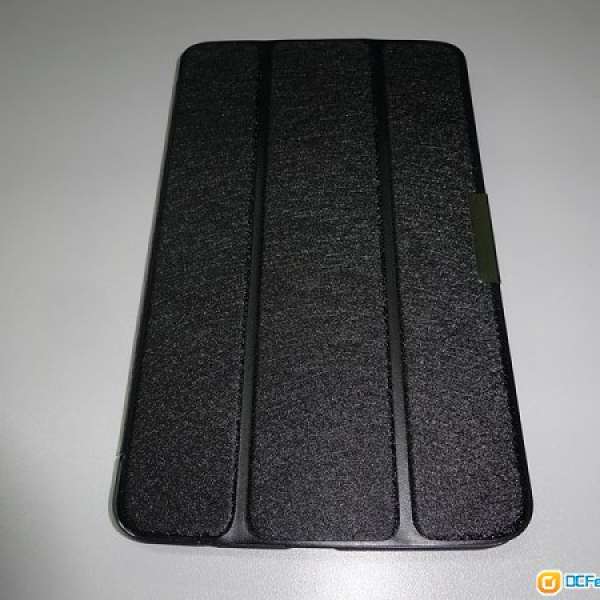 全新 LG G Pad 8.3 V500 黑色三折款蠶絲紋皮套帶智能休眠功能