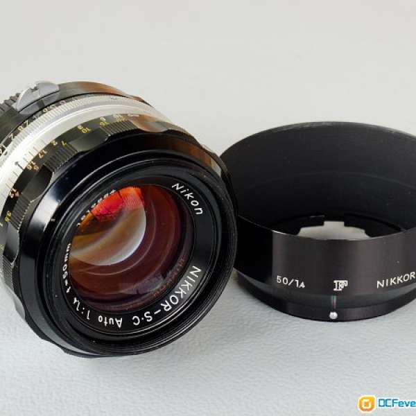 Nikon Nikkor 50mm SC f1.4 lens+hood fit Canon/Sony/Fuji/Olympus