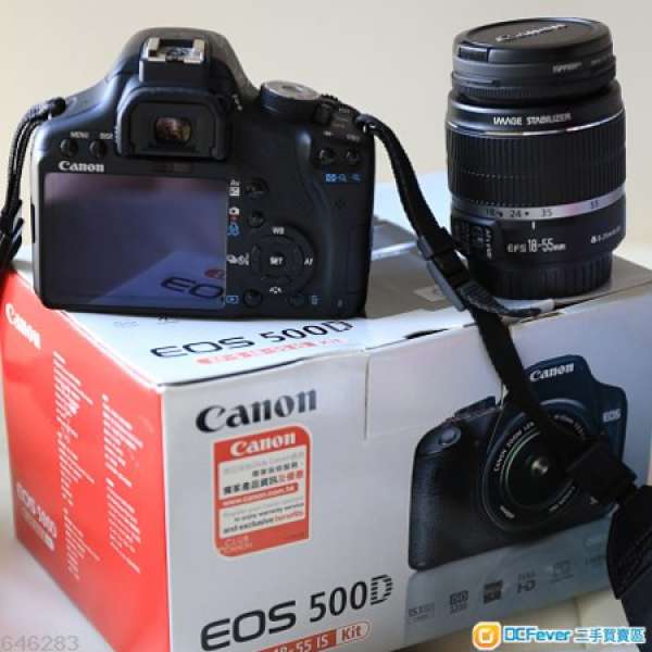 Canon EOS 500D +Canon EFS 18-55mm Kit Set 及 所有配件