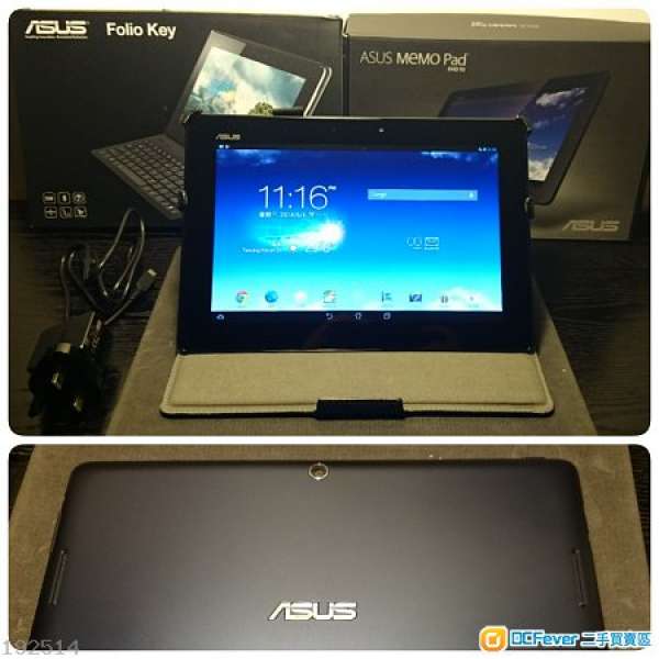 Asus MemoPad LTE ME302KL 黑藍色 送原廠Folio Key 皮套 99%新 行貨 有保養 無花有...
