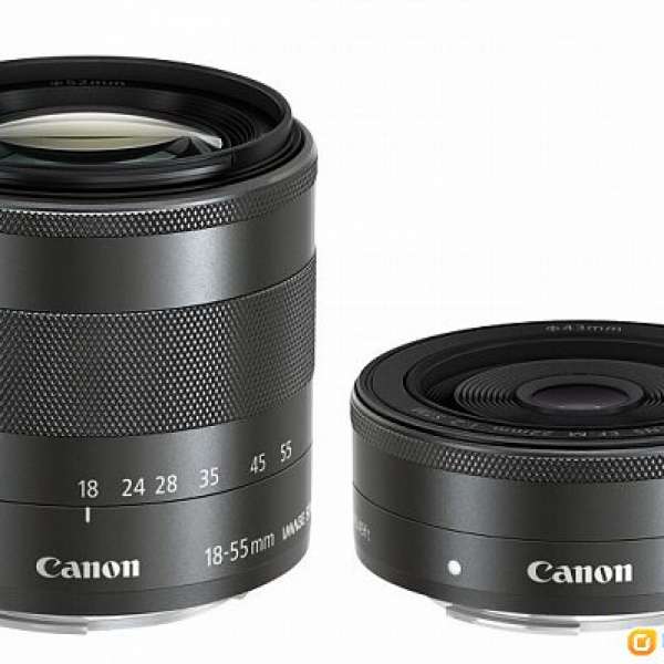 Canon EOS-M 99%NEW雙KlT鏡