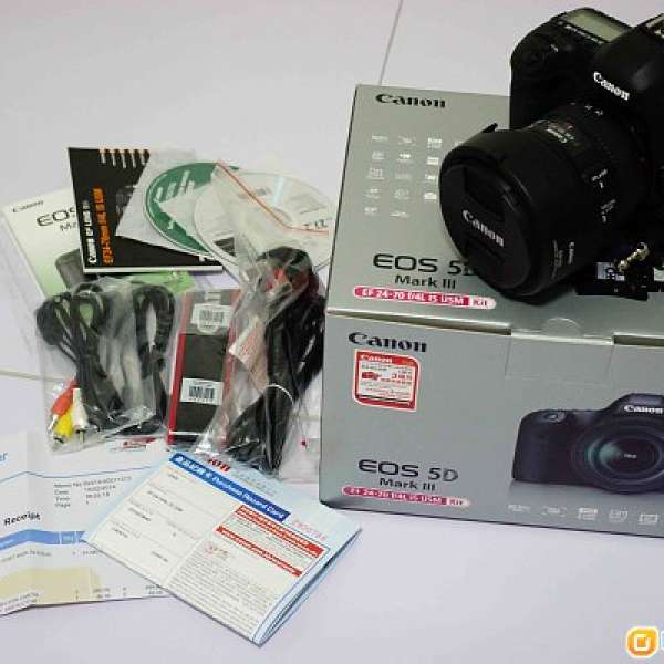 轉會出售 99% new Canon 5D mark 3  24-70 f4 kit ( 5d3 5d mk3 5d mk iii )