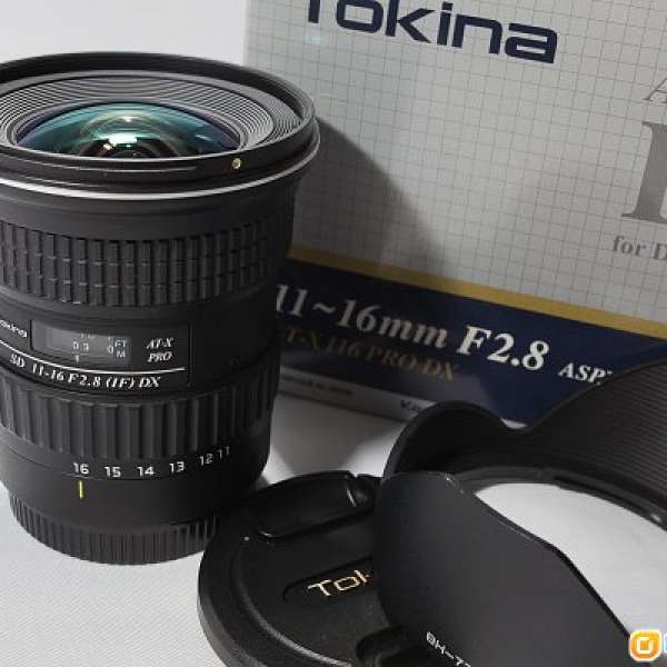 Tokina 11-16 f/2.8 Canon Mount ATX 116 Pro DX  行貨新凈有盒