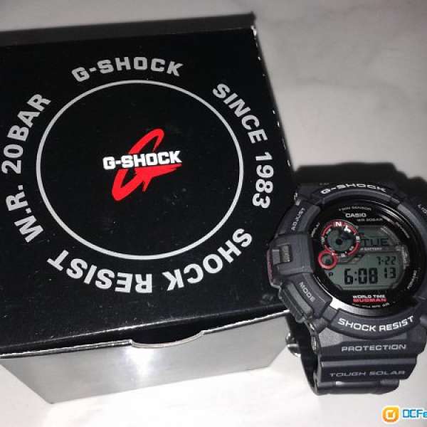 95%新 CASIO G-SHOCK G-9300 光能 200米潛水錶(有保養)