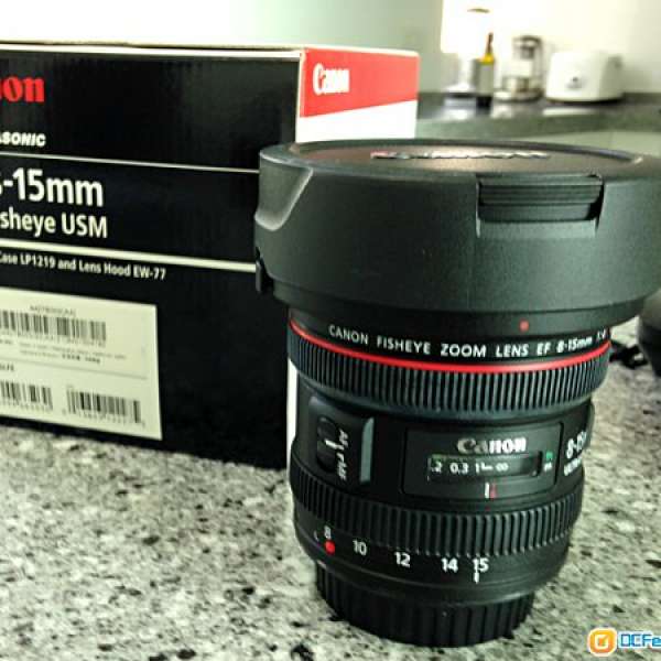 Canon EF 8-15mm f4 L USM 95%新