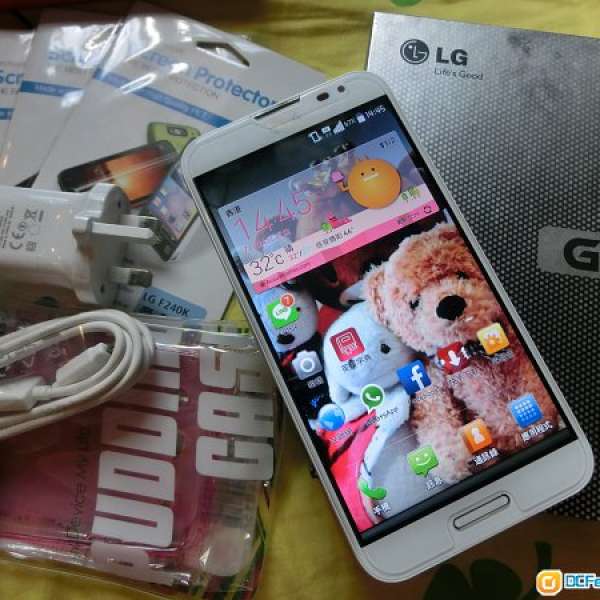 LG Optimus G Pro E988 白色 香港行貨 95%新 (已貼玻璃貼)
