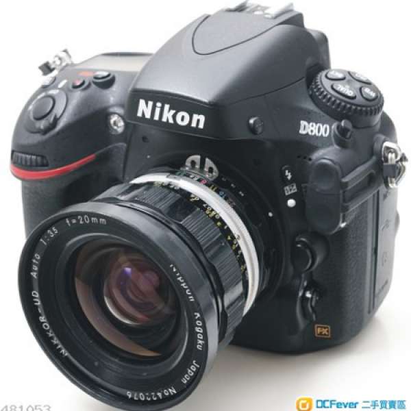 Nikon Nikkor-UD 20mm f/3.5 (更換原裝AI)廣角鏡皇  藝康新舊机全部啱用  小毛病廉...