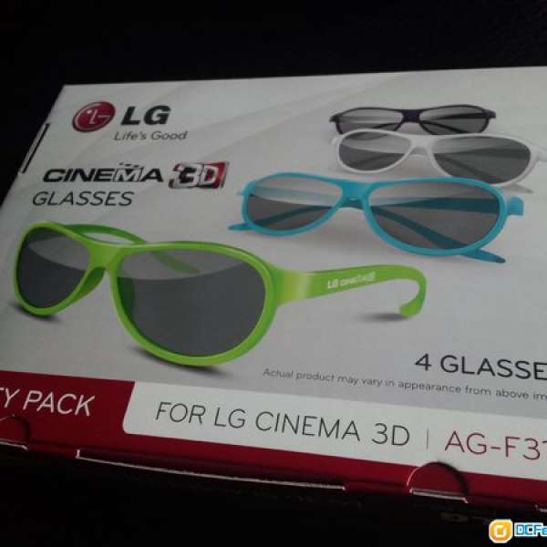 LG Cinema 3D 電視眼鏡 AG-F315 Party Pack