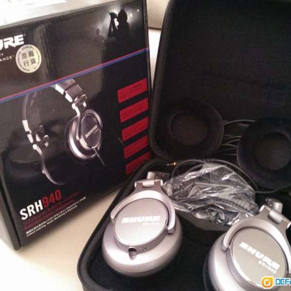 SHURE SRH 940 監聽式耳機 99% 新