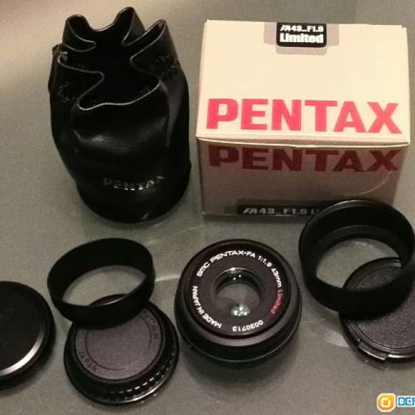 Pentax fa43 1.9 黑色