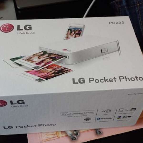 LG PD233 Pocket Photo Printer 全新 (1年保養)