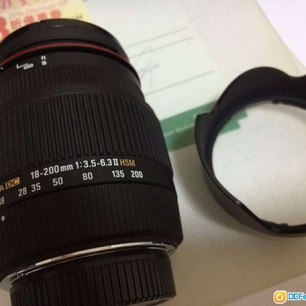 99.5%新 Sigma 18-200mm f3.5-6.3ll DC OS (for Nikon) $1500