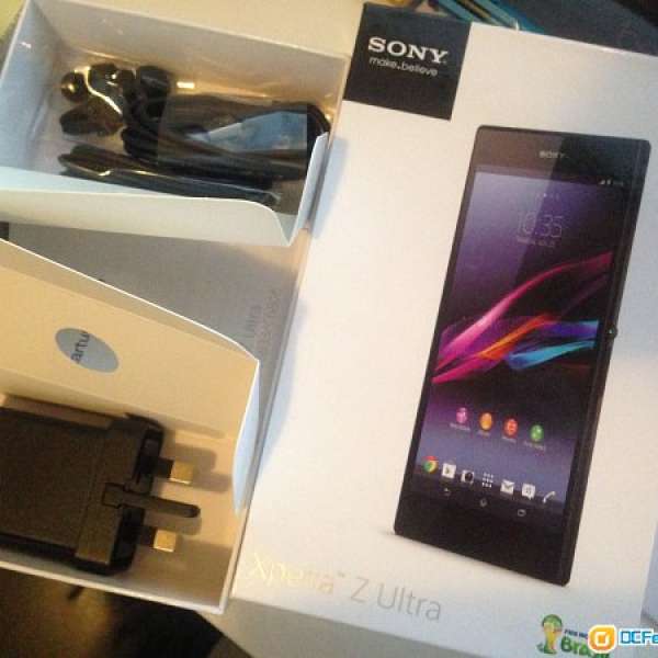 Sony Xperia Z Ultra 95%NEW 有保養, 保護貼, 連叉電機殼, 盒, 全新配件