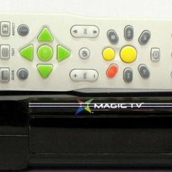 Magic TV 3100D 高清機頂盒，雙tuners可同時錄2個台節目，連原廠遙控
