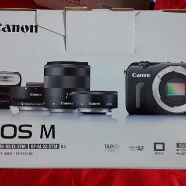 Canon EOS M 白色全套, 99.99%新, 超底割讓