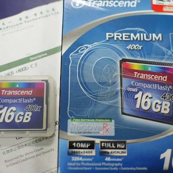 Transcend 16GB CF card 400X