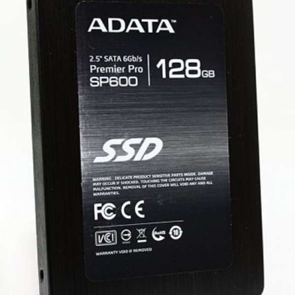 ADATA  SP600 128GB (SATA 3 SSD) 3年保 100% WORK