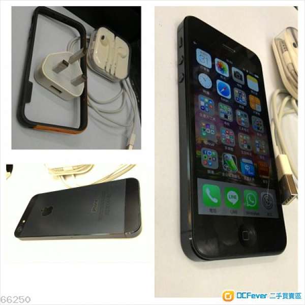 iPhone 5 16G 黑色 全齊