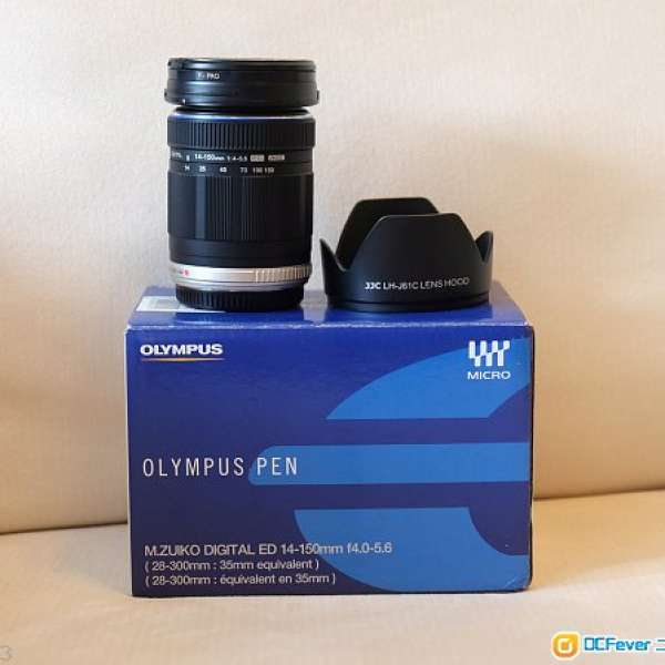 Olympus ED 14-150mm f4.0-5.6 + JJC hood (黑色)