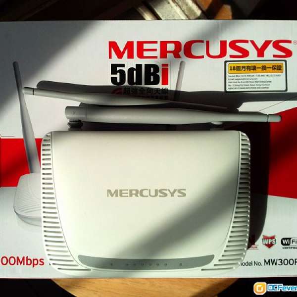 Mercury 300Mbps Wireless N Router 路由器 (MW300R) 已改64M RAM