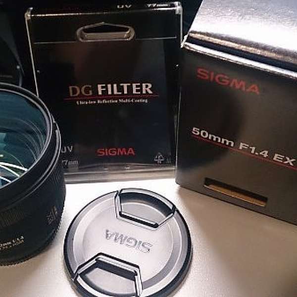 90% 新 Sigma 50mm f/1.4 EX DG (not Art) Sony A mount