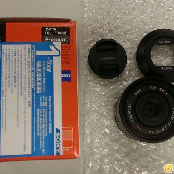 Sony SEL35F28Z Carl Zeiss Sonnar T* FE 35mm F2.8 ZA (99.99%新，百老匯行貨有保)