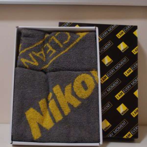 全新Nikon 記念毛巾+手巾